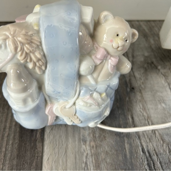 Ceramic Night Light with Teddy Bear and Horse VTG 👶 - Picture 3 of 7